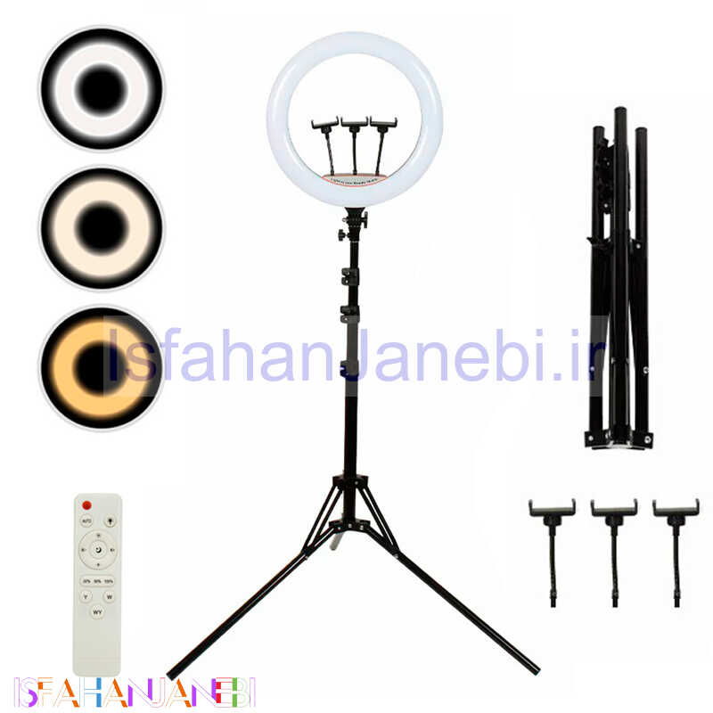 اصفهان جانبی-رینگ لایت پایه دار "Ring Fill Light LJJ-45 18