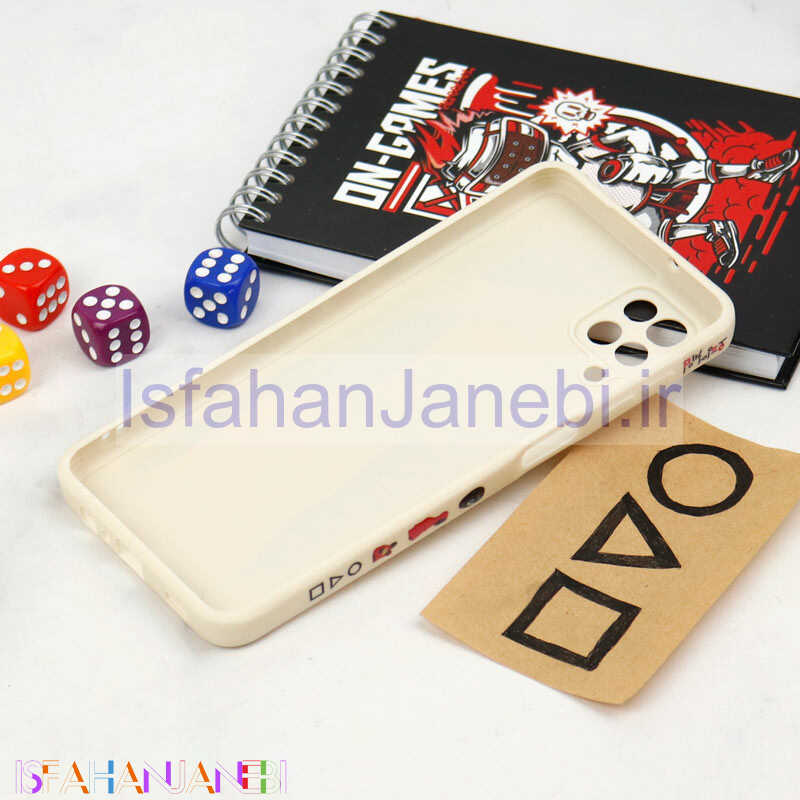 اصفهان جانبی-قاب سیلیکونی محافظ لنزدار طرح اسکویید گیم Samsung Galaxy A12 کد 5