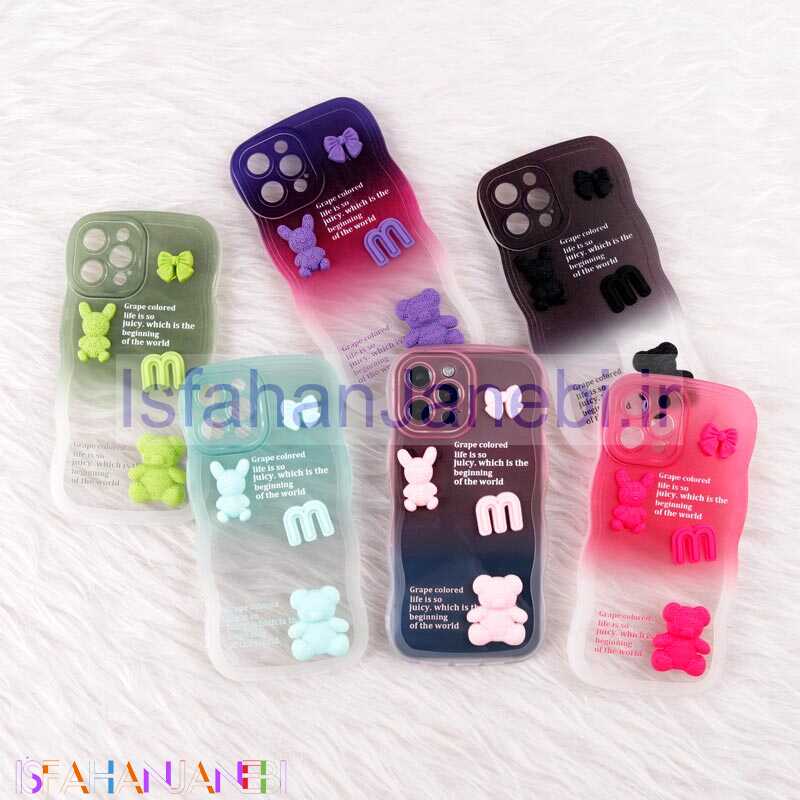 اصفهان جانبی-قاب عروسکی برجسته دو رنگ محافظ لنزدار iPhone 12 Pro Max