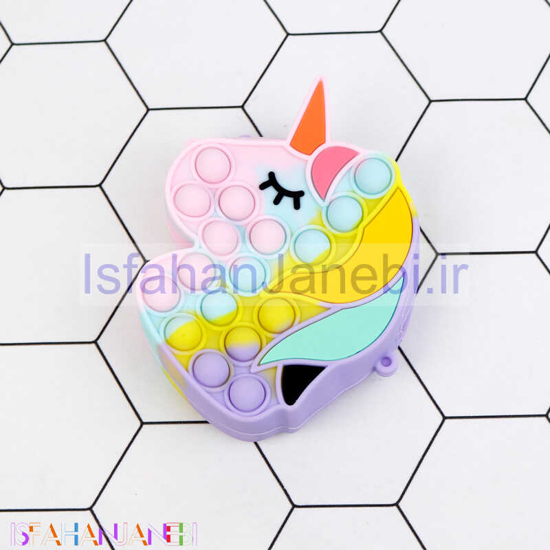 اصفهان جانبی-کیف هندزفری سیلیکونی یونیکورن پاپیتی