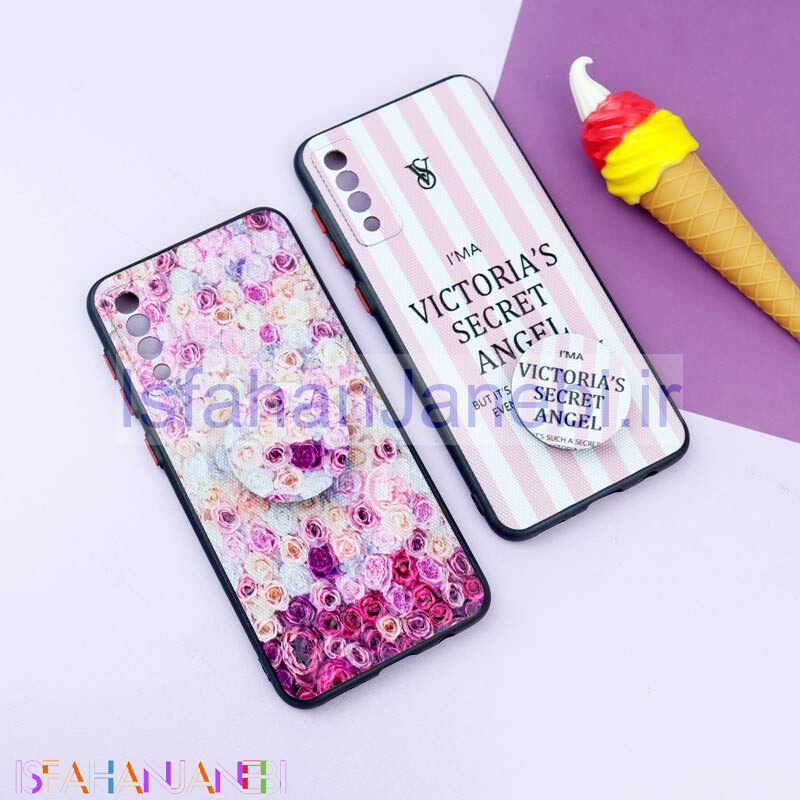 اصفهان جانبی-قاب فانتزی طرحدار دخترانه محافظ لنزدار + پاپ سوکت Samsung Galaxy A50 سری R