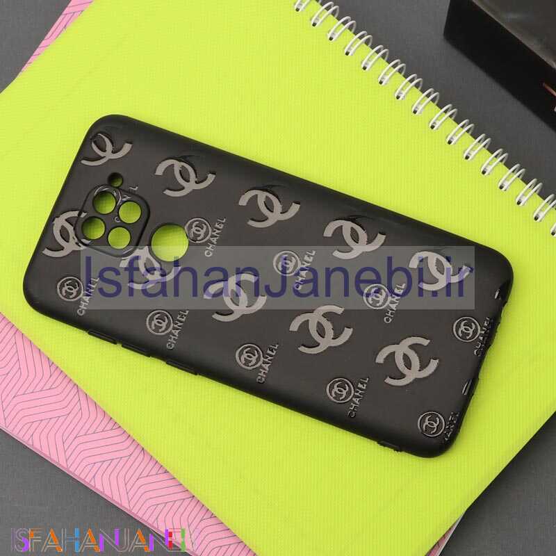 اصفهان جانبی-قاب طرحدار محافظ لنزدار مشکی Chanel شیائومی Redmi Note 9