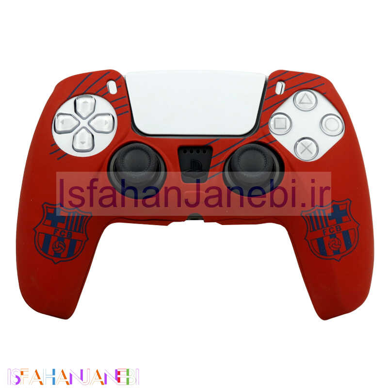 اصفهان جانبی-روکش دسته بازی PS5 طرح Barcelona زمینه قرمز