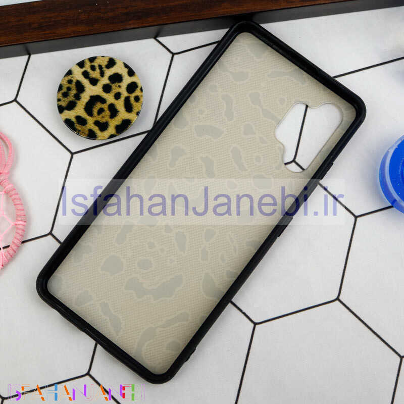 اصفهان جانبی-قاب فانتزی برجسته + پاپ سوکت طرح پلنگی سامسونگ A32 4G سری F