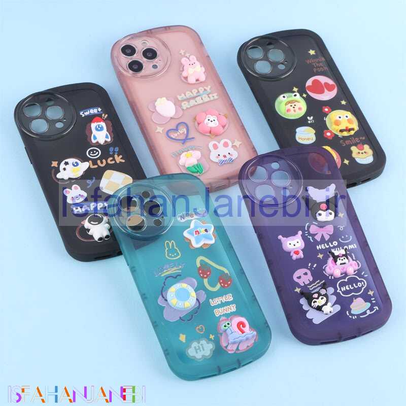 اصفهان جانبی-قاب Fashion Case آیفون iPhone 13 Pro Max عروسک برجسته محافظ لنزدار