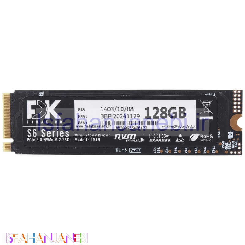اصفهان جانبی-حافظه SSD فدک FDK S6 128GB M.2