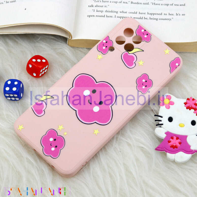 اصفهان جانبی-قاب سیلیکونی عروسکی محافظ لنزدار طرح ابر Samsung Galaxy A22 4G