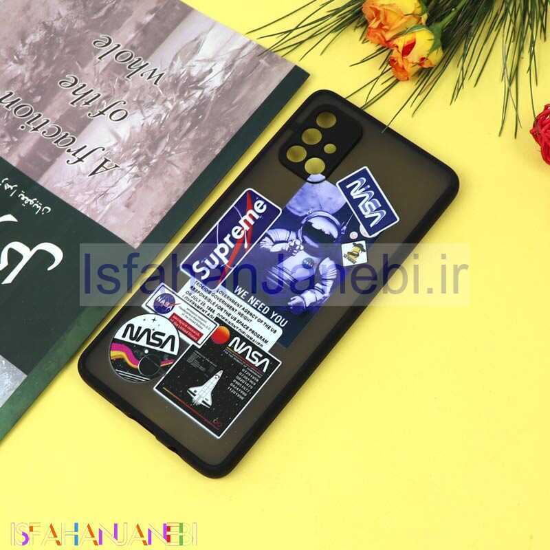 اصفهان جانبی-قاب PC مات محافظ لنزدار طرحدار NASA سامسونگ A71