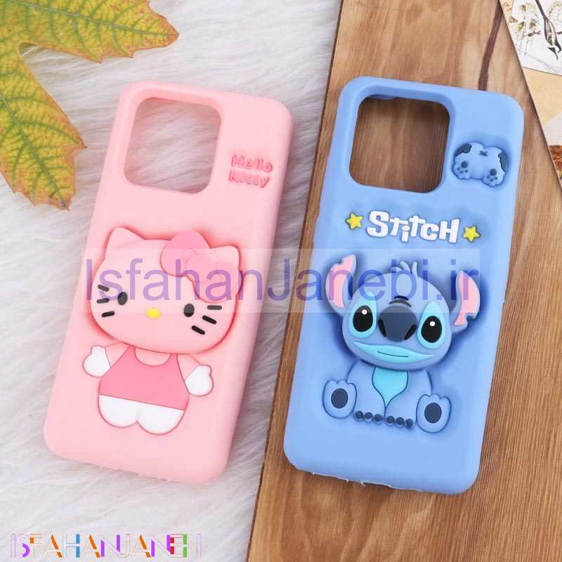اصفهان جانبی-قاب سیلیکونی شیائومی Redmi 10C پاپ سوکت دار فانتزی برجسته