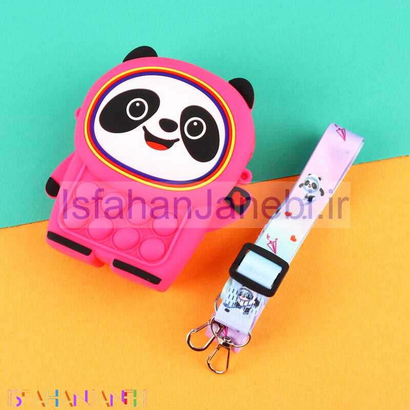 اصفهان جانبی-کیف هندزفری سیلیکونی بنددار پاپیت پاندا