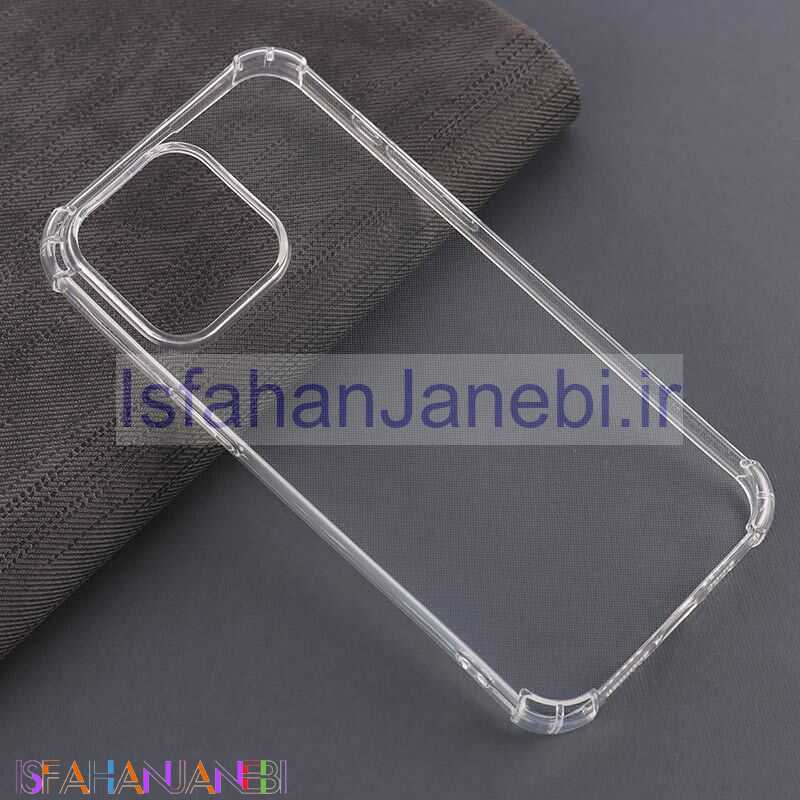 اصفهان جانبی-قاب ژله ای ضربه گیر بی رنگ آیفون iPhone 15 Pro Max