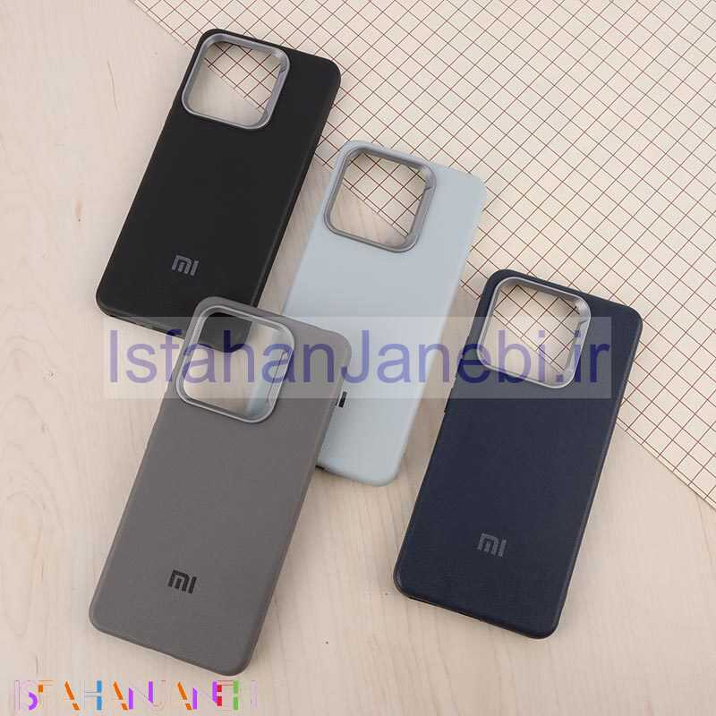 اصفهان جانبی-قاب چرمی ژله ای Leather شیائومی Redmi Note 13 4G لوگودار