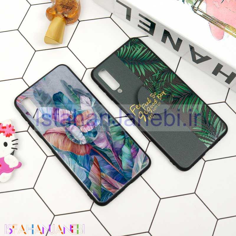 اصفهان جانبی-قاب فانتزی برجسته + پاپ سوکت طرح گل سامسونگ A7 2018 سری D