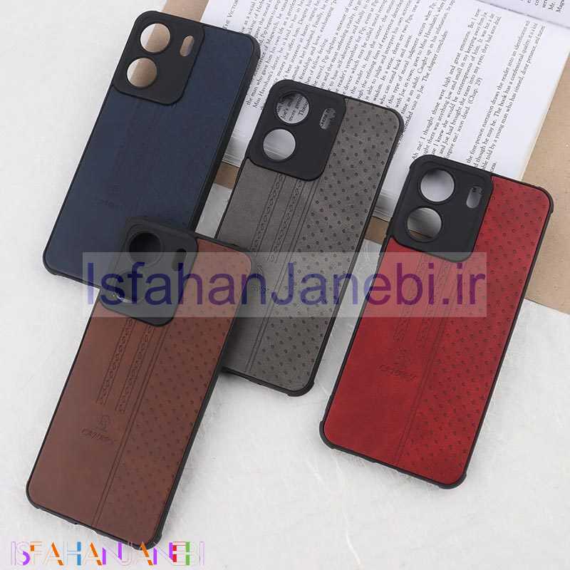 اصفهان جانبی-قاب چرمی Canary شیائومی Redmi 13C / Poco C65 محافظ لنزدار