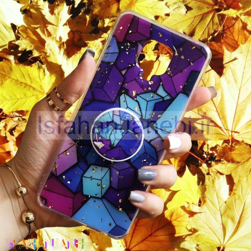 اصفهان جانبی-قاب رنگین کمانی پاپ سوکت دار خرچنگی کد7 شیائومی Redmi Note 9s / Note 9 Pro