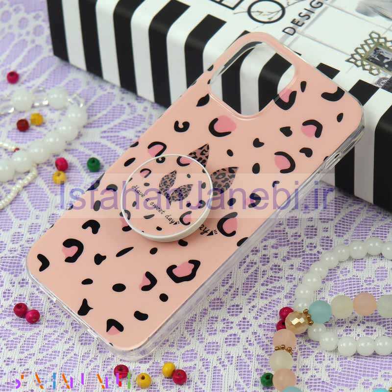 اصفهان جانبی-قاب سوپر IMD دور شفاف پاپ سوکت دار iPhone 12 / 12 Pro خرگوش