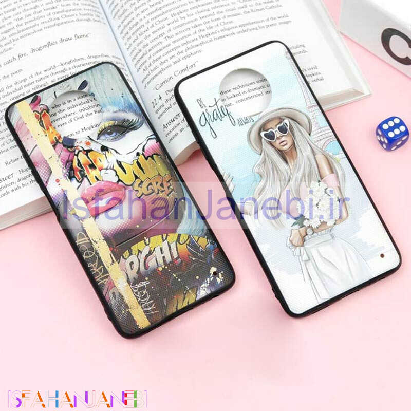 اصفهان جانبی-قاب فانتزی برجسته طرح دختر Xiaomi Redmi Note 9T سری F