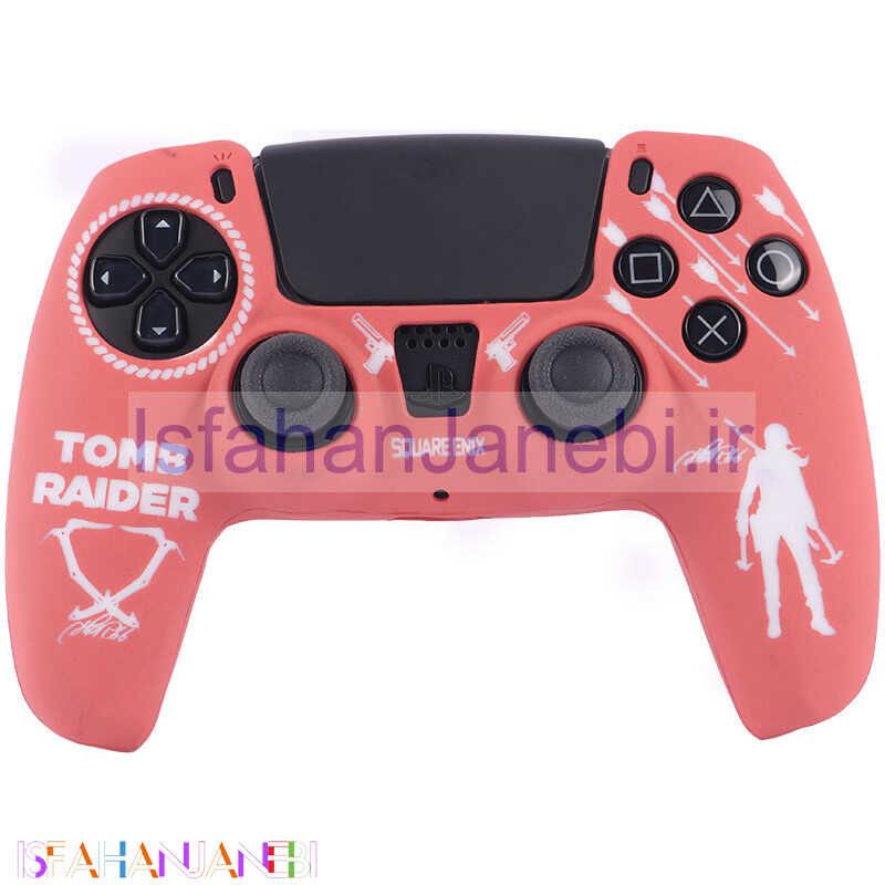 اصفهان جانبی-روکش دسته بازی PS5 طرح Tomb Raider زمینه آجری سفید