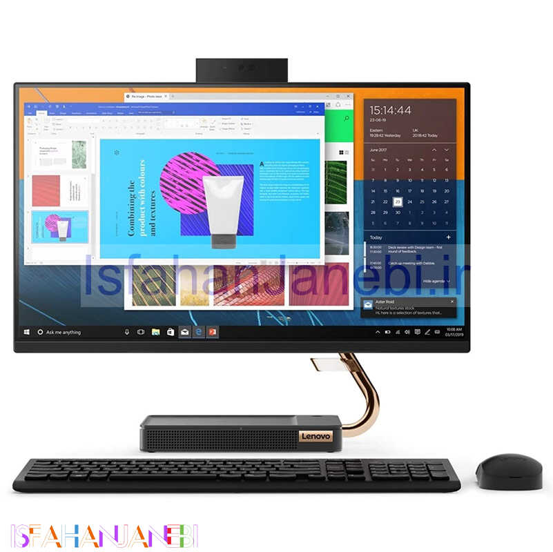 اصفهان جانبی-آل این وان Lenovo Ideacentre AIO 5 Core i7 (9700T) 8GB 1TB+256 SSD NVIDIA 2GB 23.8" FHD