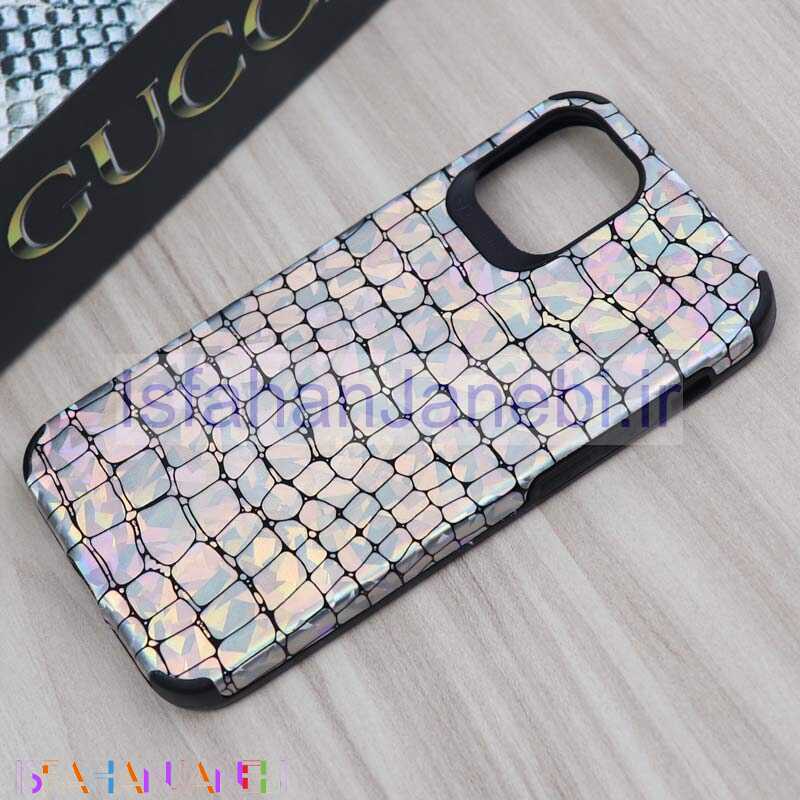 اصفهان جانبی-قاب چرمی پوست ماری هفت رنگ iPhone 12 Mini