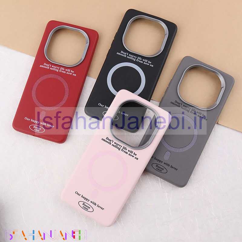 اصفهان جانبی-قاب چرمی شیائومی Redmi Note 14 Pro 5G طرح مگ سیف