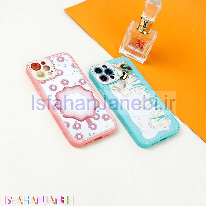 اصفهان جانبی-قاب آینه ای طرحدار محافظ لنزدار iPhone 12 Pro