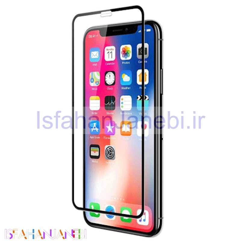 اصفهان جانبی-گلس تمام چسب 10D آیفون iPhone X/ iPhone 11 Pro