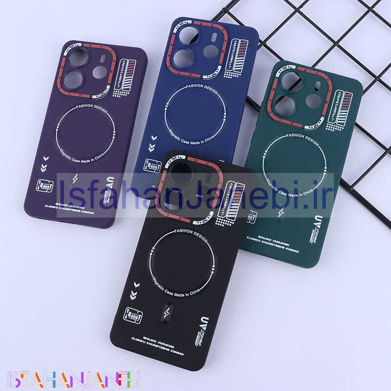 اصفهان جانبی-قاب ژله ای Dcokm شیائومی Redmi Note 14 طرح مگ سیف محافظ لنزدار