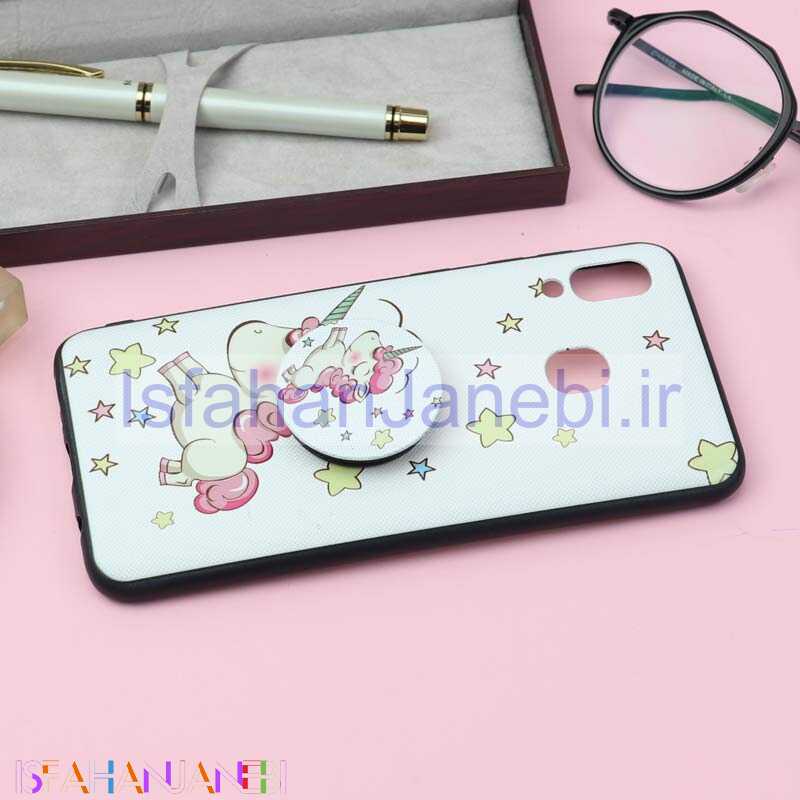 اصفهان جانبی-قاب فانتزی برجسته + پاپ سوکت کد7 سامسونگ A20 / A30