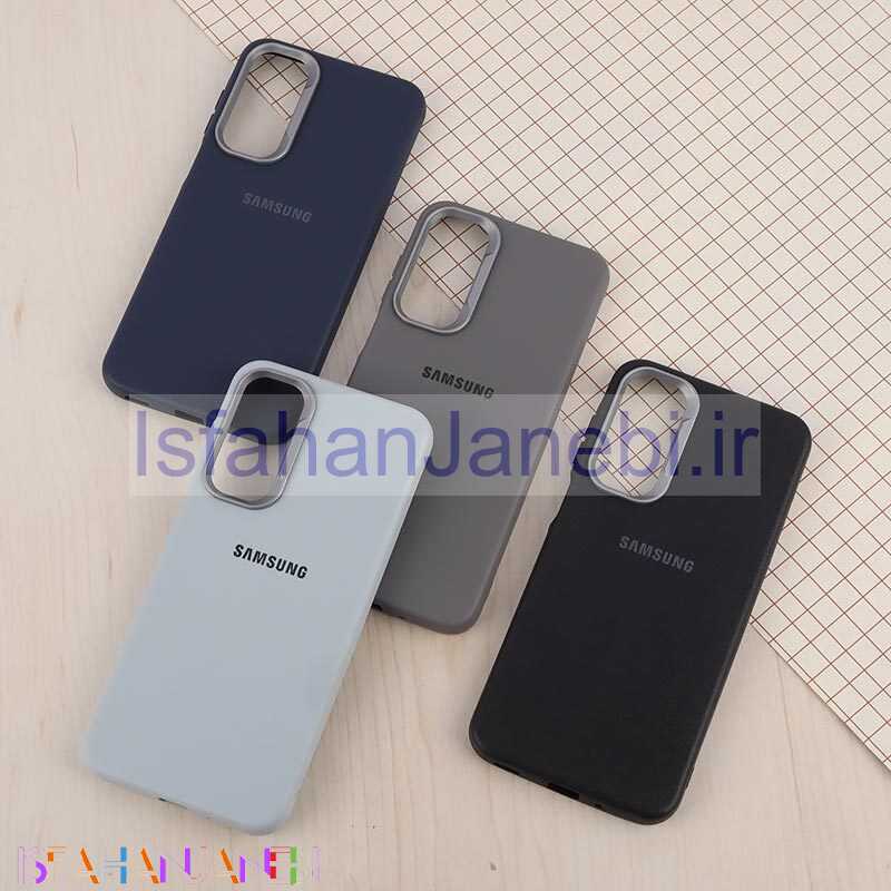 اصفهان جانبی-قاب چرمی ژله ای Leather سامسونگ Galaxy A16 4G / A16 5G لوگودار