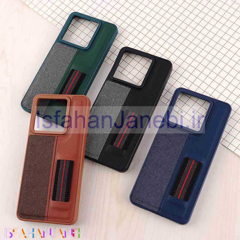 اصفهان جانبی-قاب چرمی فینگر بند شیائومی Redmi Note 13 Pro 5G ژله ای