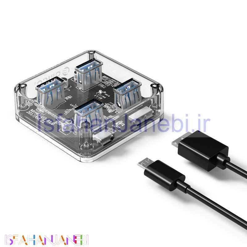 اصفهان جانبی-هاب 4 پورت USB3.0 اوریکو MH4U-U3
