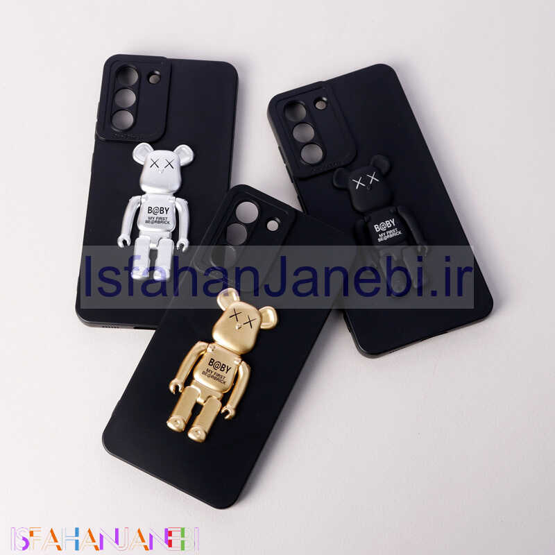اصفهان جانبی-قاب سیلیکونی Bearbrick محافظ لنزدار Samsung Galaxy S21 FE 5G