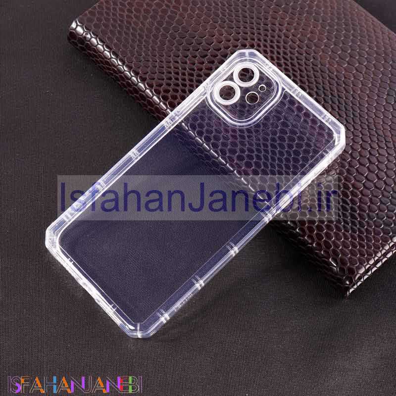 اصفهان جانبی-قاب ژله ای بی رنگ محافظ لنزدار iPhone 11