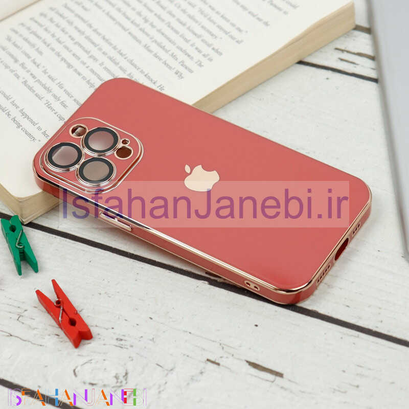 اصفهان جانبی-قاب محافظ لنزدار My Case پشت گلسی iPhone 13 Pro رنگی