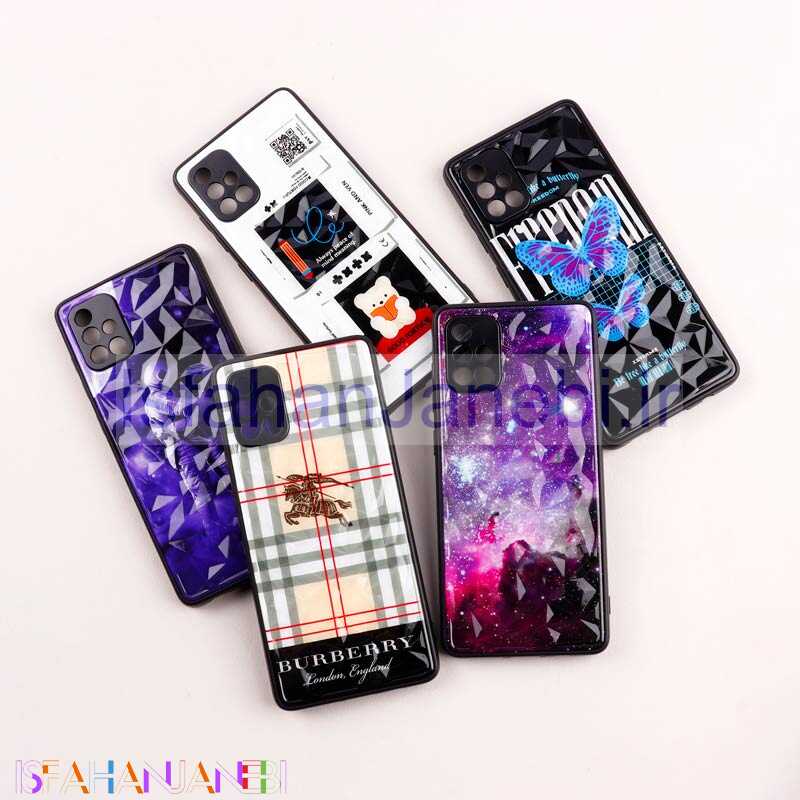 اصفهان جانبی-قاب طرحدار پشت برجسته محافظ لنزدار Samsung Galaxy A71