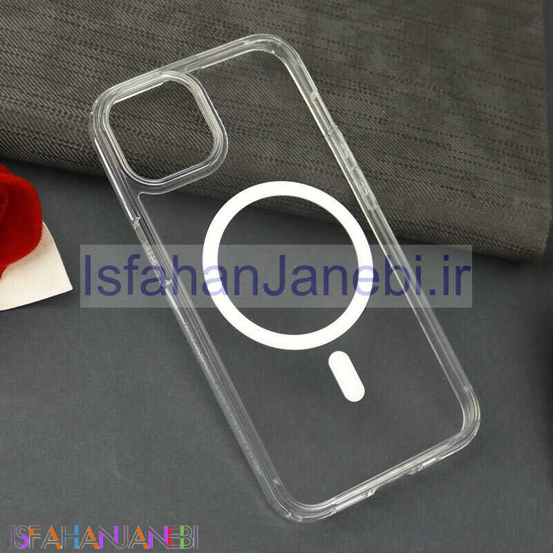 اصفهان جانبی-قاب شفاف SPIGEN مگ سیف iPhone 13