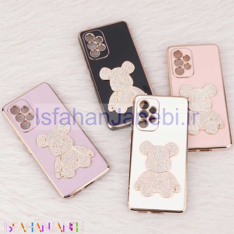 اصفهان جانبی-قاب My Case Power Bear نگین دار محافظ لنزدار Samsung Galaxy A53