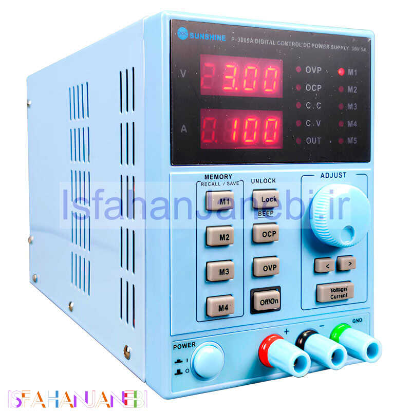 اصفهان جانبی-منبع تغذیه دیجیتال Sunshine P-3005A 30V 5A
