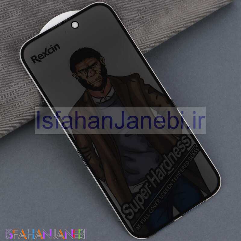 اصفهان جانبی-گلس Super Hardness پرایوسی رکسین آیفون iPhone 15 Pro