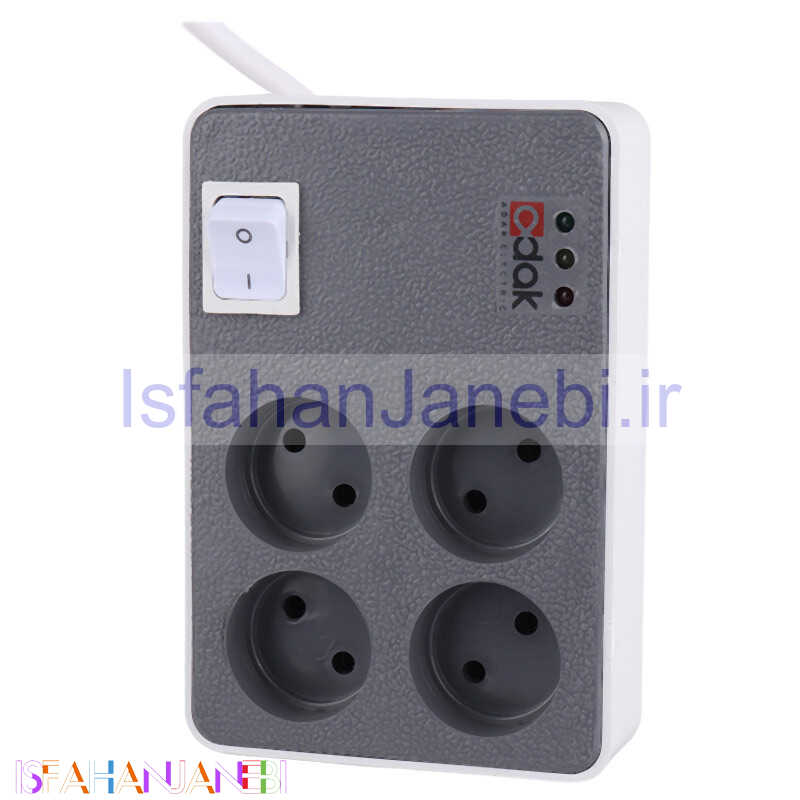 اصفهان جانبی-محافظ برق کامپیوتر 4 خانه آداک با کابل 3 متری