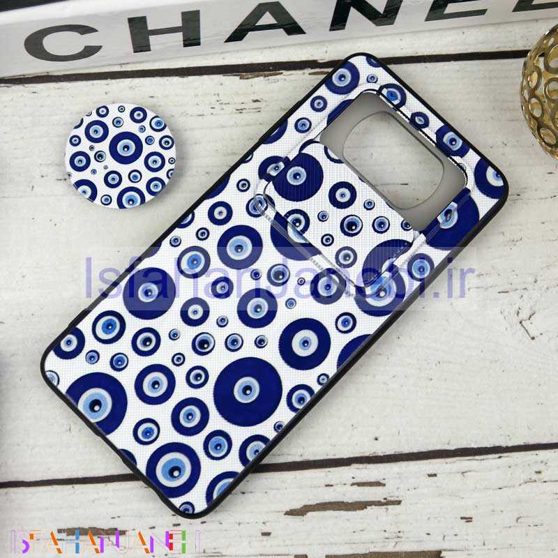 اصفهان جانبی-قاب طرحدار محافظ لنزدار کشویی + پاپ سوکت طرح چشم و نظر شیائومی Poco X3 سری B