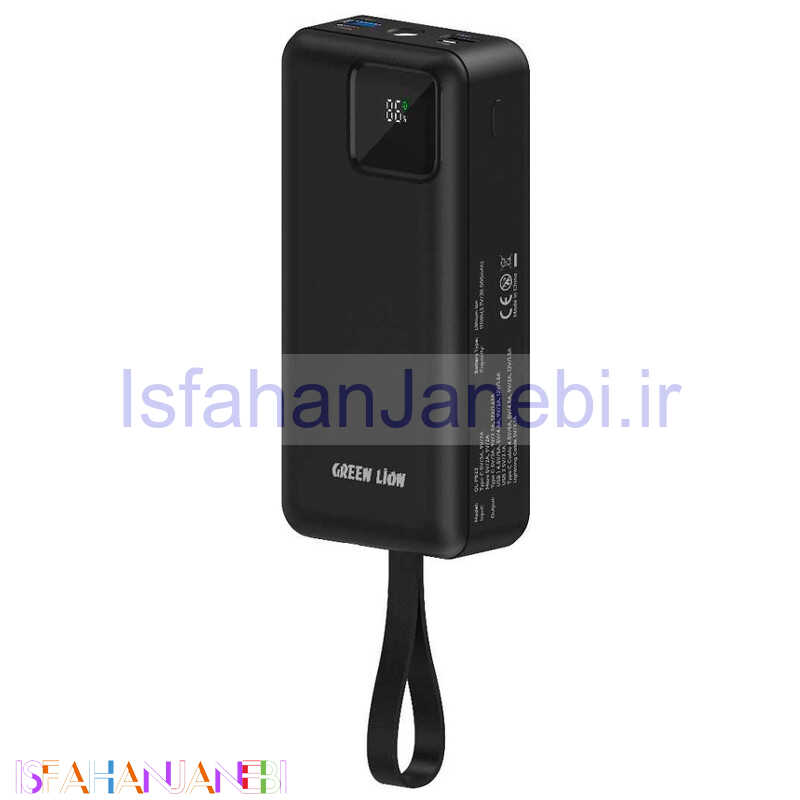 اصفهان جانبی-پاور بانک فست شارژ 30000 گرین لاین Green Lion Power Tank PD3.0 22.5W