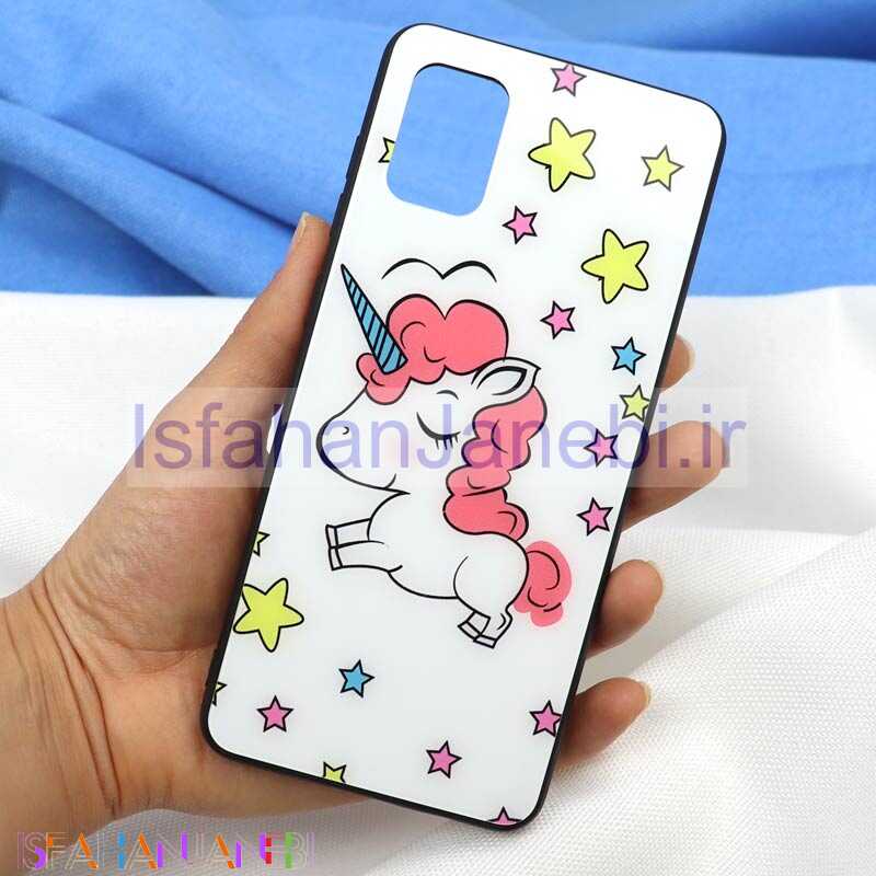 اصفهان جانبی-قاب پشت گلسی طرح یونیکورن Samsung A31