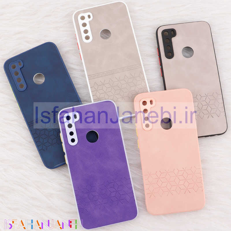 اصفهان جانبی-قاب چرمی طرحدار Smartphone محافظ لنزدار Xiaomi Redmi Note 8