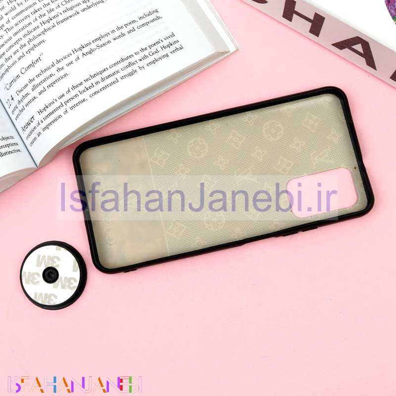 اصفهان جانبی-قاب فانتزی برجسته + پاپ سوکت طرح LV شیائومی Xiaomi Poco M3 سری F