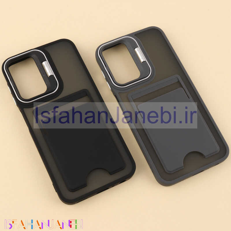 اصفهان جانبی-قاب جاکارتی دار Support سامسونگ Galaxy A24 4G پشت مات استندشو