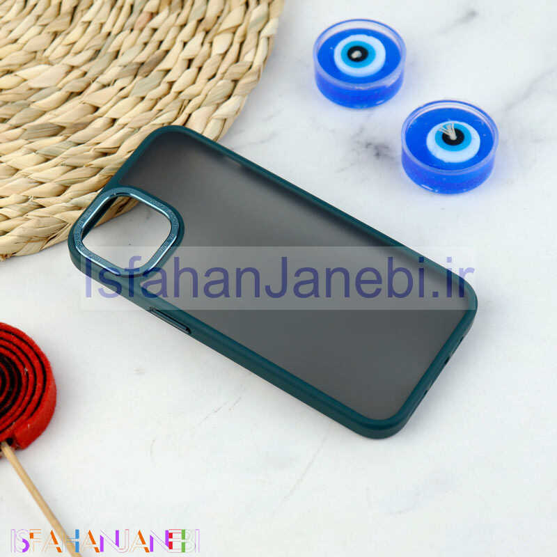 اصفهان جانبی-قاب پشت مات Q.Series دور لنز فلزی iPhone 13