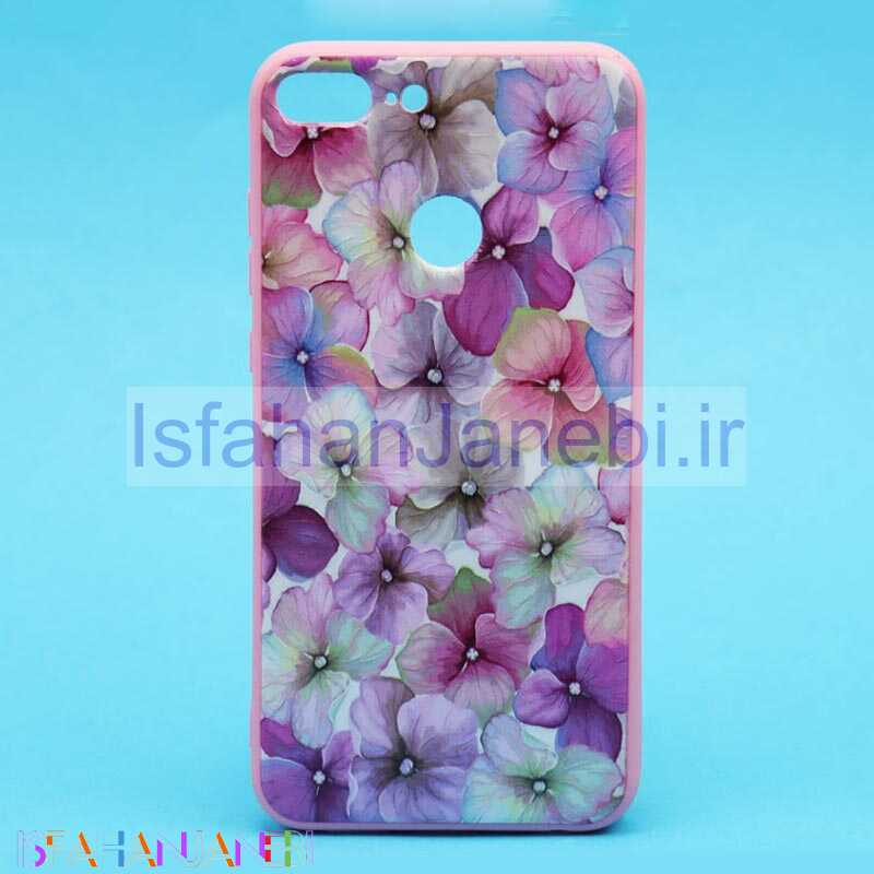 اصفهان جانبی-قاب فانتزی برجسته صورتی طرح گل هواوی Honor 9 Lite