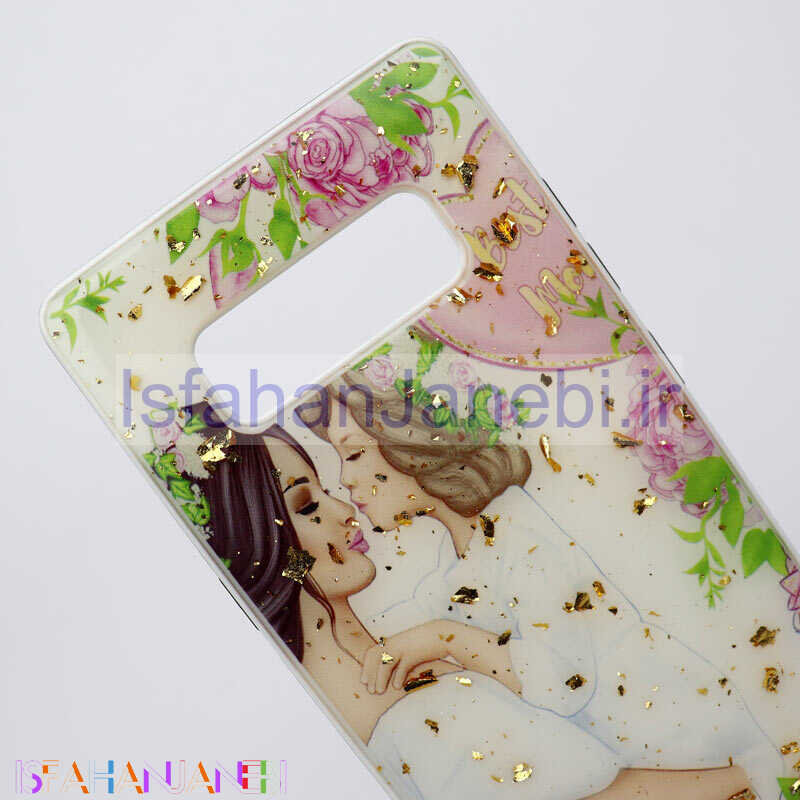 اصفهان جانبی-قاب ماربل فانتزی طلایی Samsung Note 8 کد9